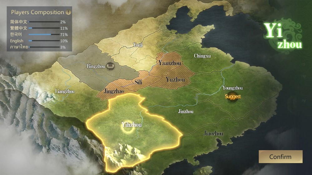 Three Kingdoms Origin map
