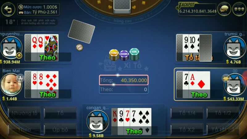 Rất nhiều tính năng được tích hợp trong xì tố Zingplay