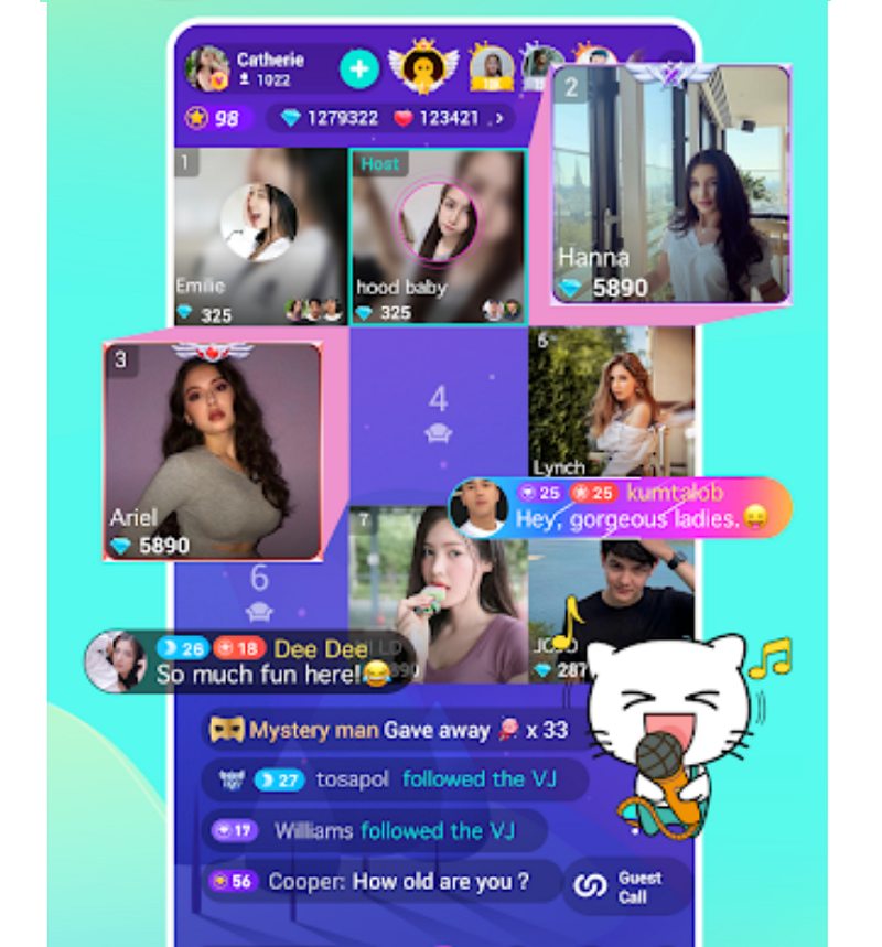 Kết bạn bốn phương với Kitty Live